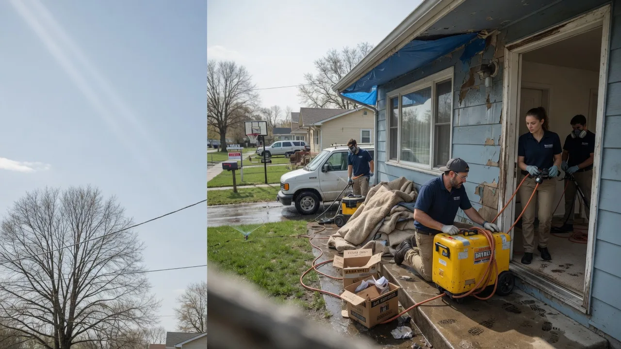 Basement Flood Cleanup in Greencastle, IN near me